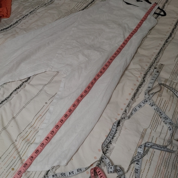 Kokomarina 100% linen white lagenlook cocoon dress S - Picture 12 of 12